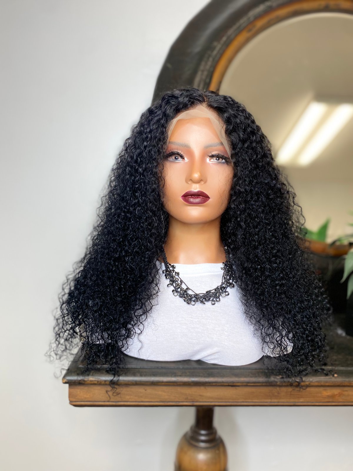 CAMILA 100 HUMAN HAIR 13 X 6 CURLY 24 FREE PART LACE FRONT WIG