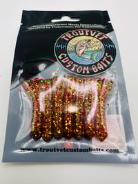 Red Gold Clear Mini Jigs 7 pcs