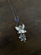 Image of AB Stargazer Hydrangea Victorian Style Chain Necklace