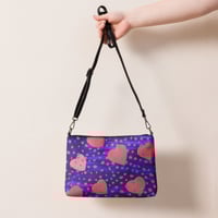 Image 2 of underwater pink hearts Crossbody bag