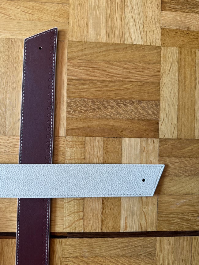 Ceinture Trophée Crème et Framboise 