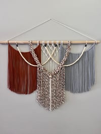 Image 1 of Virgo Season ♍️🤍 - Macrame Wall Hanging (large)