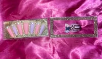Image 2 of Nails - Long Luxury (Pink Purple Hearts)