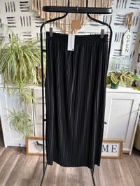Image 1 of NWT Black pleated skirt 