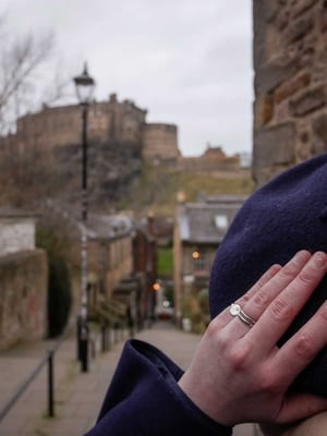 Image of ‘Star Setting’ Pearl Signet Ring