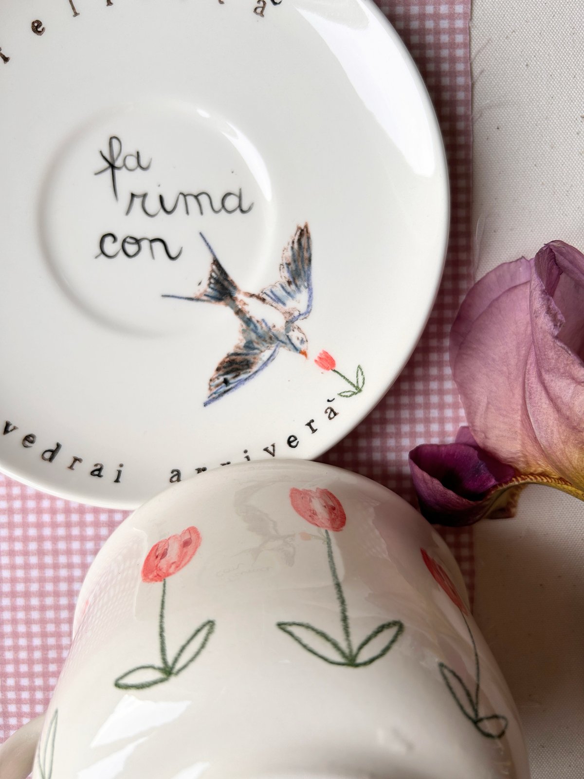 TAZZA CAFFELLATTE + PIATTO FELICITÀ