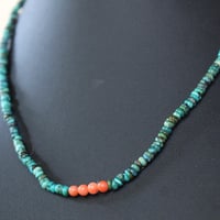 Image 3 of 1 strand Red Mountain turquoise necklace