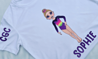 Image 2 of Custom Club Leotard Gymnastics Tshirt