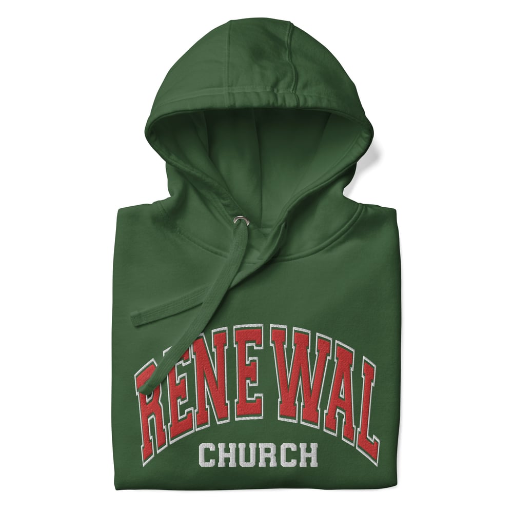 Image of Custom Embroidered Premium Renewal Hoodie | Cotton Heritage M2580