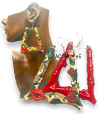 Camouflage Bammbo Earrings 