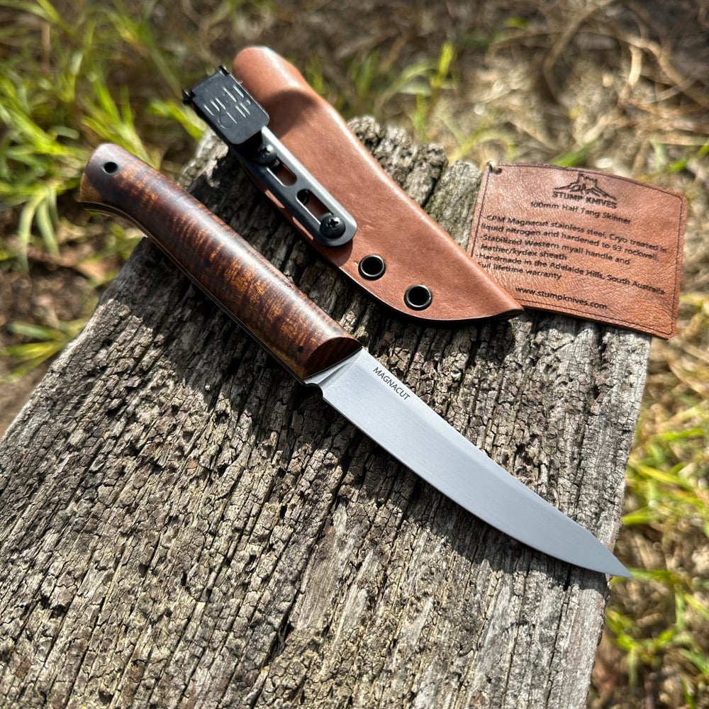 Image of 100mm Half Tang Skinner Magnacut Myall
