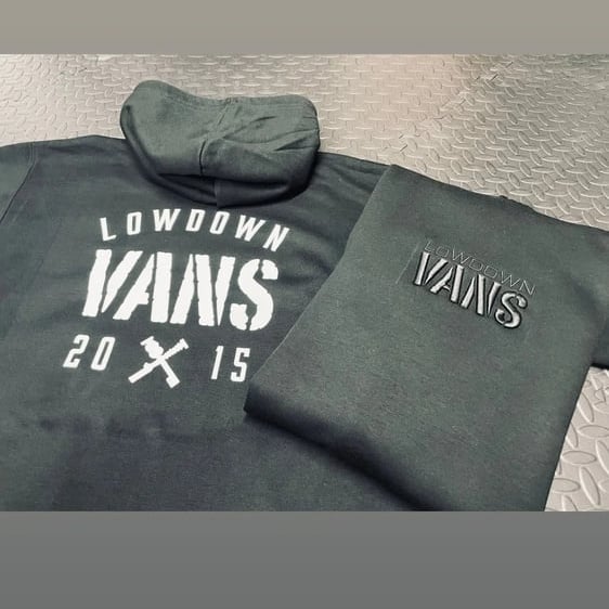 Image of Ldv 3D embroidered logo hoodie with back logo