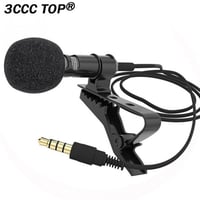 Image 1 of 13.5mm Clip-On Car Audio Microphone Mini Wired External Mic