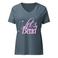 Image 1 of Let's Bead Women’s relaxed v-neck t-shirt