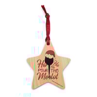 Image 14 of Wooden ornaments ho ho ho pour the merlot