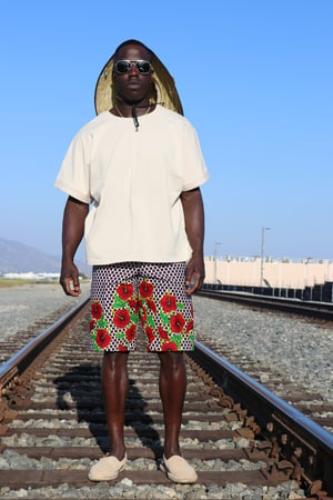 Image of THE Badu  Shorts - color wave