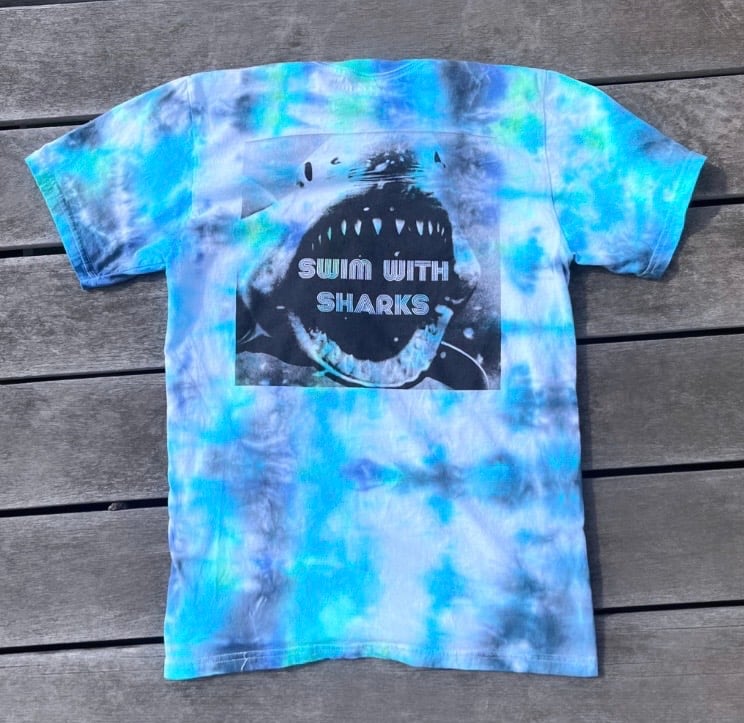 Tie Dye Shark Swim Club Medium 3