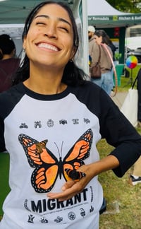 Image 10 of MIGRANT - 3/4 Sleeve Baseball tee  