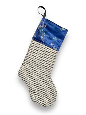 Image of CHRISTMAS STOCKINGS - CHINOISERIE/GOLD