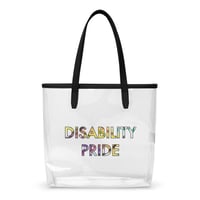 Image 1 of Disability Pride Clear Tote Bag