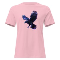 Image 3 of Women's Relaxed T-Shirt, Starlight Shadow Raven Tee