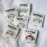 Image 1 of Kaomoji Cats Acrylic Pins