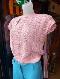 Image 3 of 80’s Pink Crochet Jumper M/L