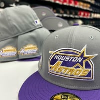 Image 1 of New Era 59Fifty Grey True Purple 