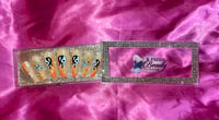Image 2 of Nails -  Long Luxury (Orange Yin Yang)