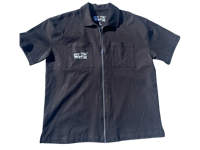 Image 3 of SAY NO Zip up collard shirt 