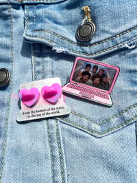 Image 4 of X Factor Video Diary Laptop - One Direction Enamel Pin - 1D Fan Merch