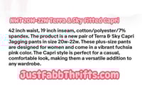 Image 9 of New 20W-22W Terra & Sky Fitted Capri Jegging #811*15