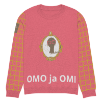 Image 11 of My Madrina Knitted crew neck sweater  (pink)