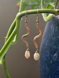 Image 4 of Brass Curves with Pearls