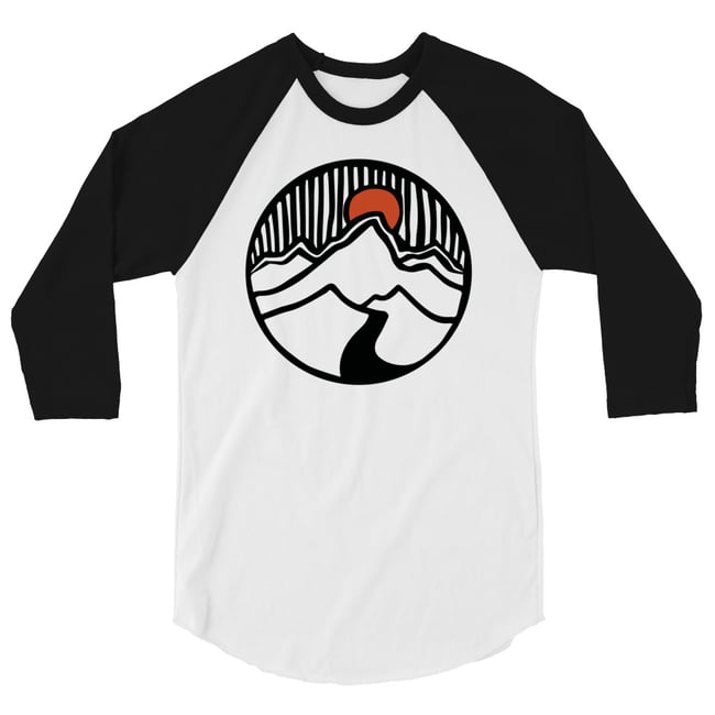 IDAHOME Sereni-tee - Unisex 3/4 sleeve raglan shirt t-shirt - simple version