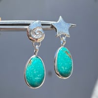 Image 1 of TURQUOISE SHELL + STAR POSTS 
