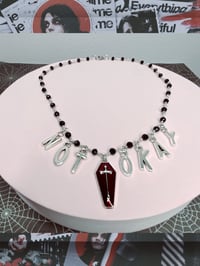 Image 1 of Not Okay MCR Beaded Necklace 