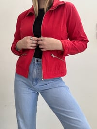 Image 7 of 00s denim red jacket // M