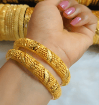 Image 2 of 2 Pieces Gold Plated Bangles Set_GPB_1212
