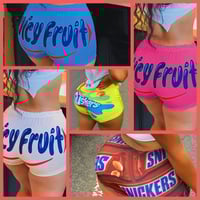 Image 1 of  Printed High Waist Shorts 