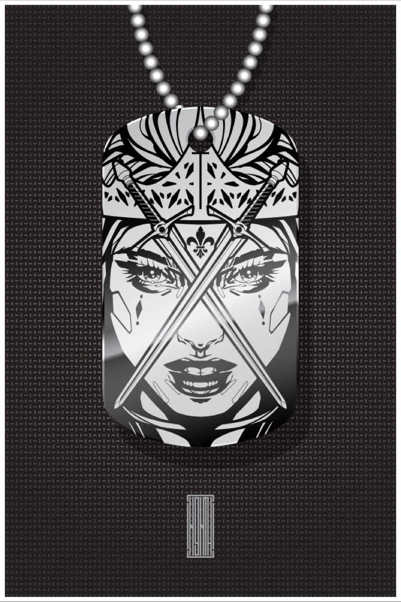 QUEEN -Dog Tag | Black or Red