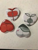 Image 1 of Vincible heart button set 3