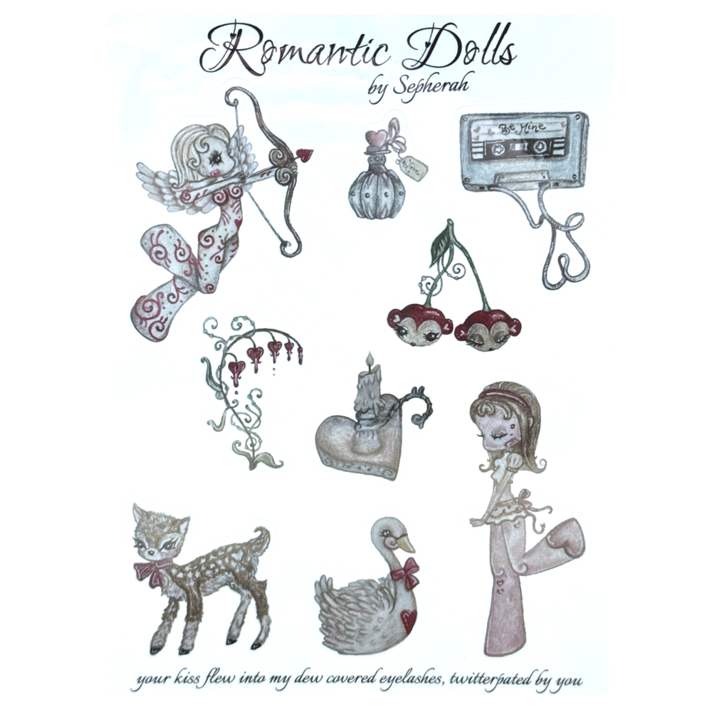 Image of Romantic dolls (transparent) (5x7)