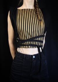 Image 1 of TYRA Blouse, yellow stripes