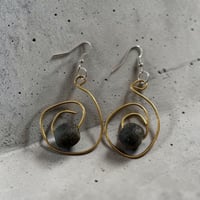 Image 1 of Brass Life Cycle Earrings