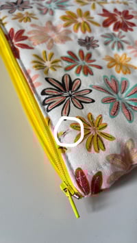 Image 2 of Lazy Daisy Quilted Cosmetic Bag (B Grade)