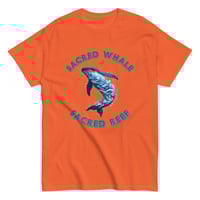 Image 8 of Unisex classic tee, Sacred Whale Sacred Reef Coastal Ocean Coral Reef Whale Tee