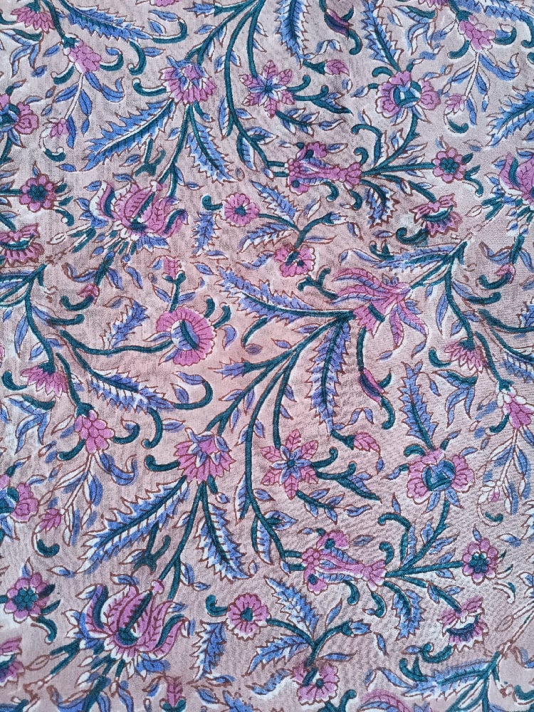 Image of Namasté fabric champ de violettes