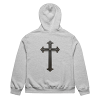 Image 7 of Oversized heavyweight hoodie (NO KING BUT JESUS)