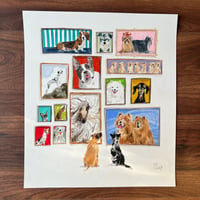 ORIGINAL ARTWORK - Dog Gallery VII - 35x40cm